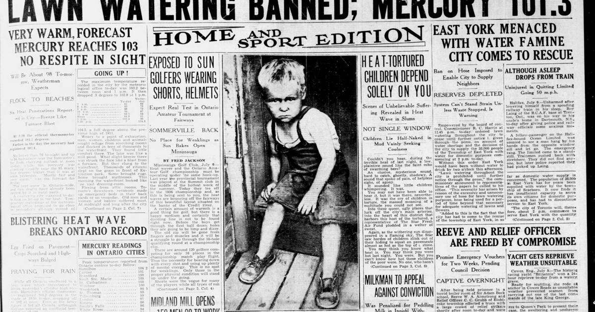Toronto is sweltering — but not like 1936. How Toronto’s hottest day ever melted asphalt and left 225 dead