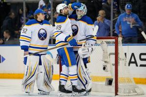 NHL scores: Jason Zucker’s third-period goal lifts the Sabres past the Rangers
