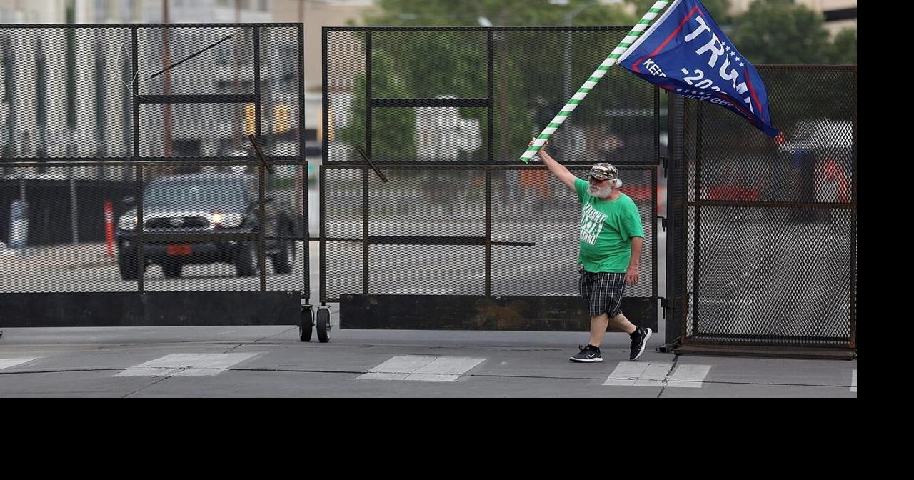 Trump supporters, protesters face off outside Oklahoma rally