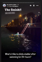 Fighting currents from the Humber river in the last leg, ɫɫ swimmer completes Lake Ontario crossing