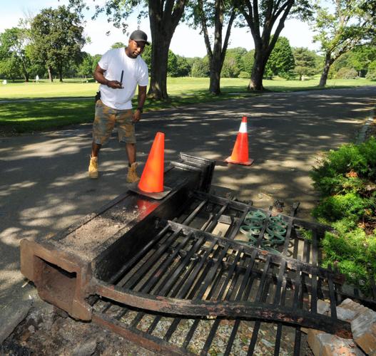 Highland CC Gate Damaged