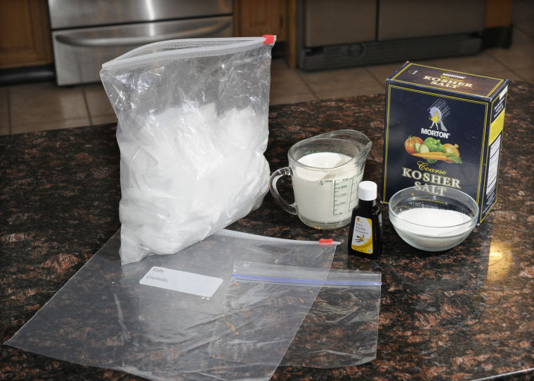 Step-by-step: How to make ice cream in a bag ...