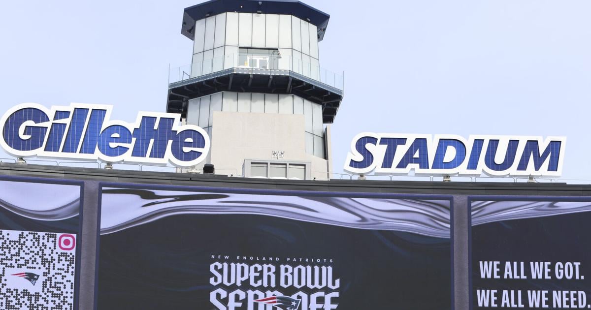 Gillette Sign Image Gillette Stadium sign to be covered during FIFA World Cup matches in ...