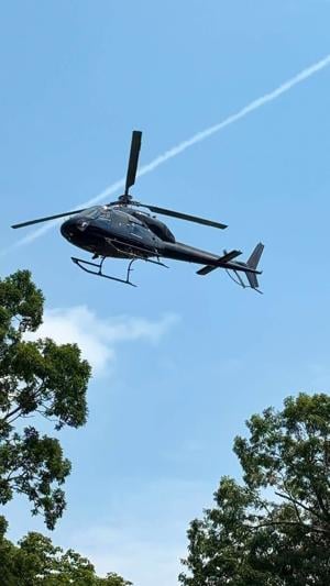 Copter stirs up downtown Attleboro