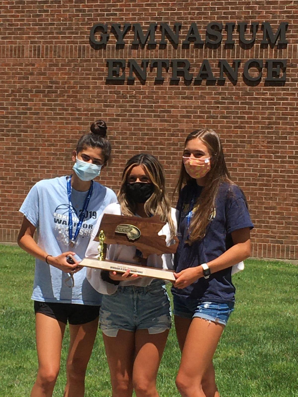 Foxboro High Girls Basketball Team Gets Trophy Finally High