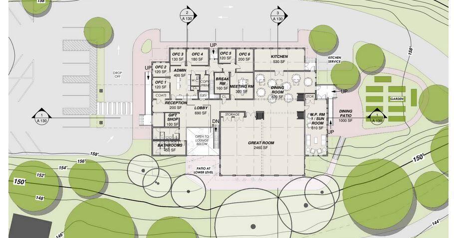 Building commission golf course clubhouse for new senior