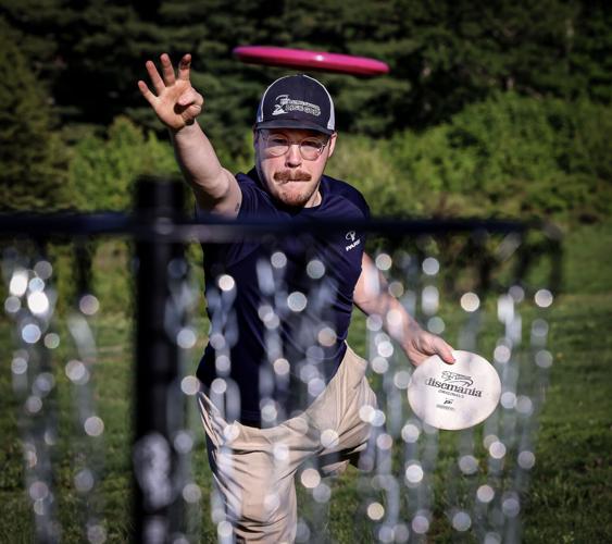 In A Line Class Fall In Disc golf course teeing off at Highland Park in Attleboro this fall ...