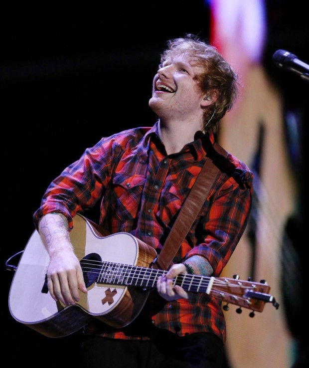ed sheeran red shirt