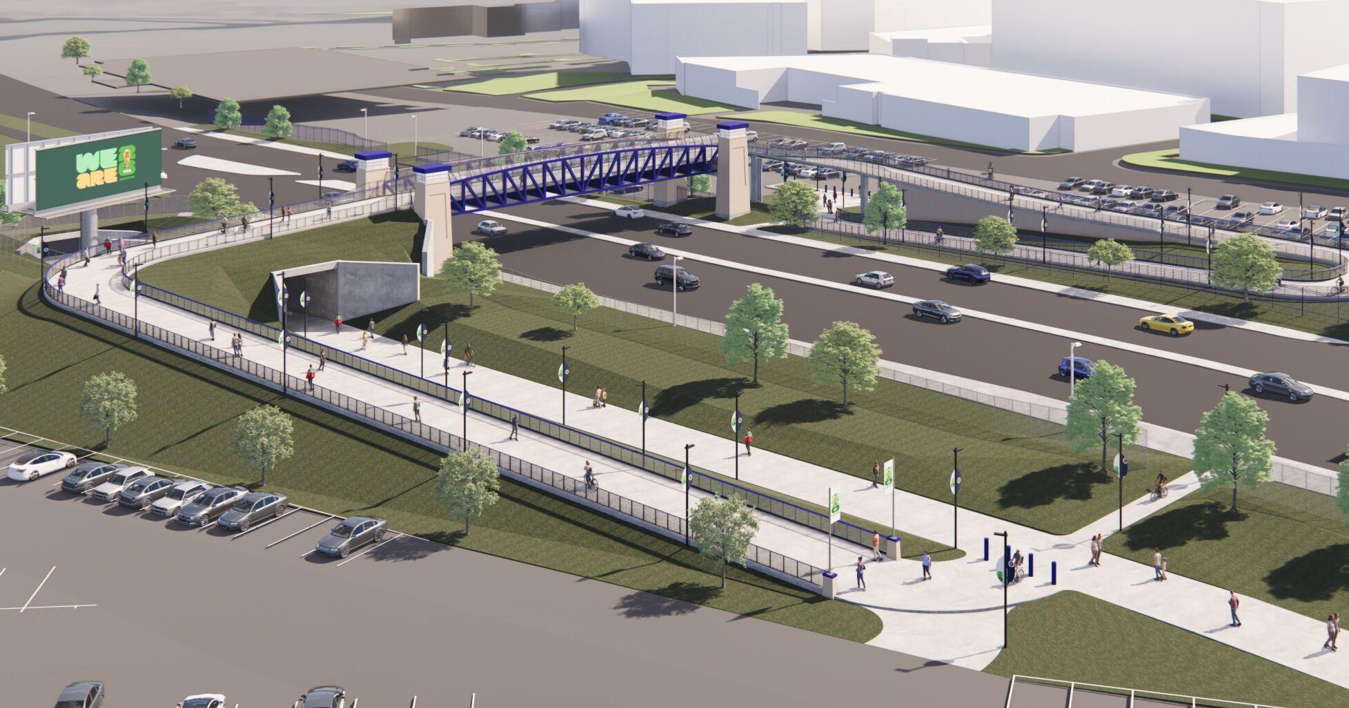 Proposed pedestrian walkway over Route 1 to access Gillette Stadium approved by Foxboro board - Vimarsana News