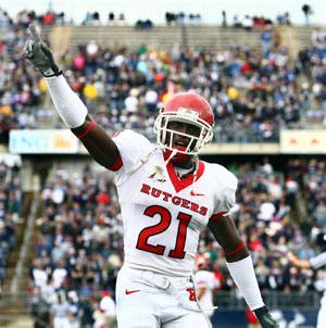 Devin Mccourty # 21 Rutgers Scarlet Knights CB