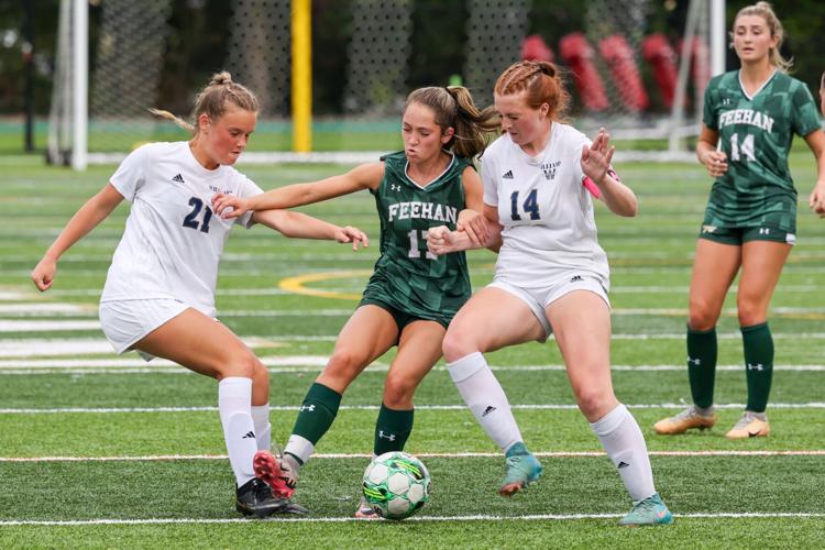 H.S. GIRLS SOCCER Pair of Taylor goals spark Feehan past