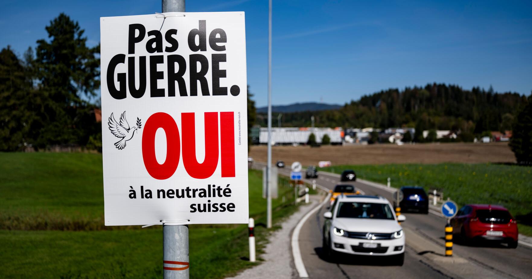 Voters in Switzerland decide on right - wing party proposal to tighten neutrality rules