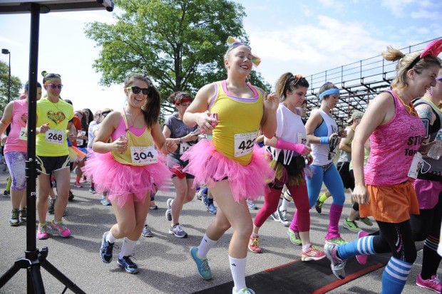 From knee socks to neon spandex, '80s fashion rules the day at North  Attleboro 5K, Local News