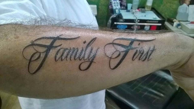 family first tattoos on arm