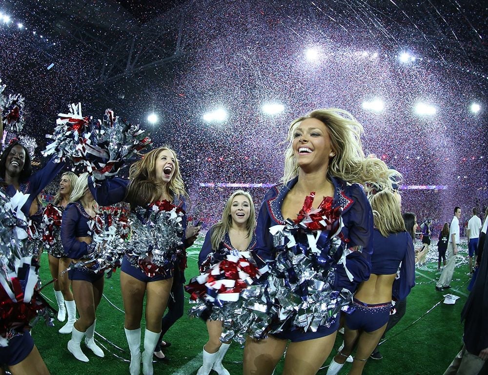 Patriots Cheerleaders Calendar Shoot 