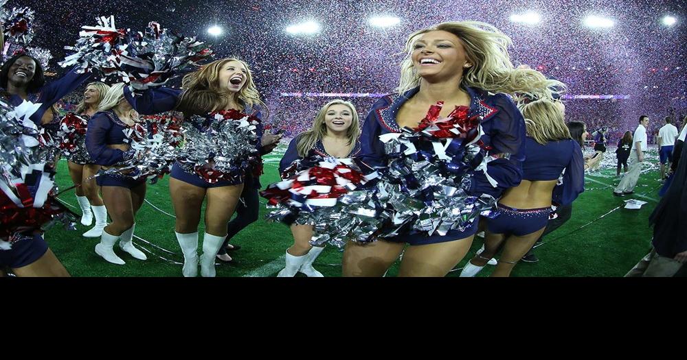 Cheerleaders perform at Super Bowl LIII