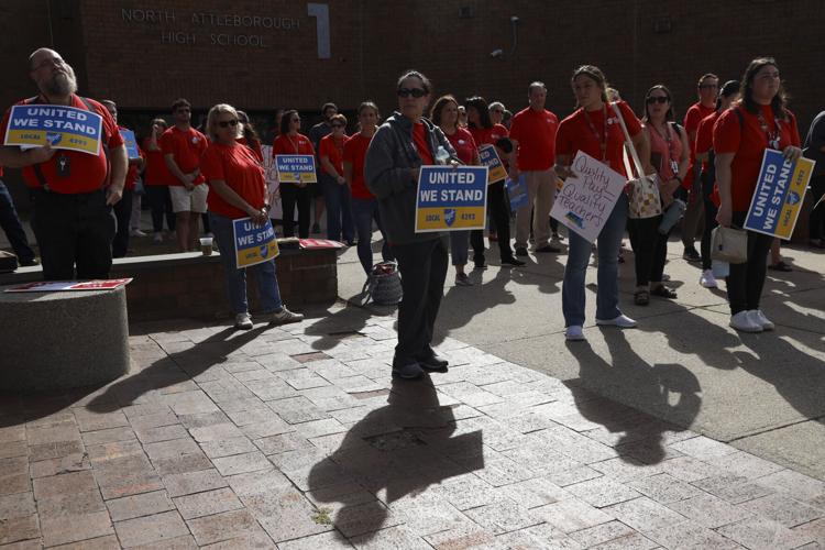 North Attleboro teachers, supporters rally for better pay | Local News ...