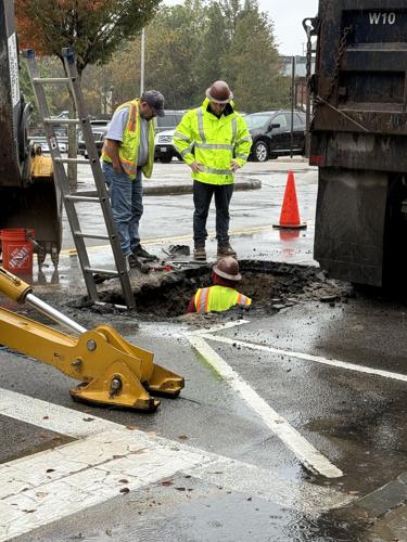 Water main break in downtown Attleboro temporarily shuts down service ...