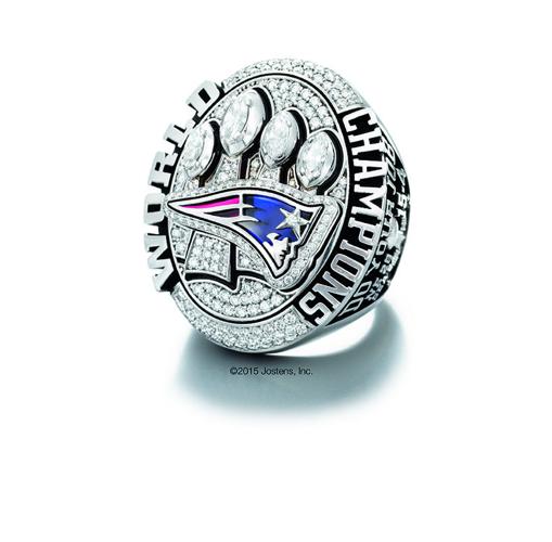 New England Patriots Super Bowl Championship Ring Lombardi Trophy