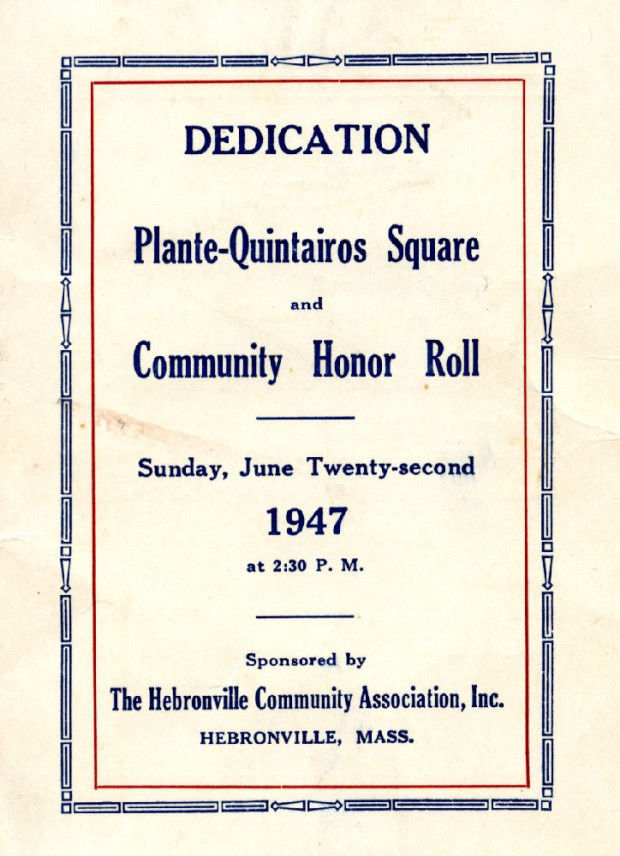 Remember When? Dedication Of Plante-Quintairos Square In 1947 ...