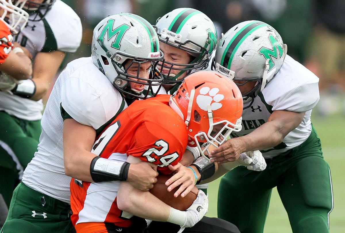 H S Football Mansfield Pounds Oliver Ames To Roll Into Miaa