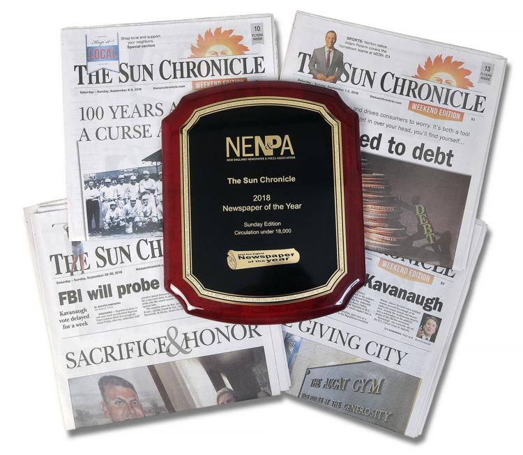 Sun Chronicle awarded New England Newspaper of the Year for Weekend
