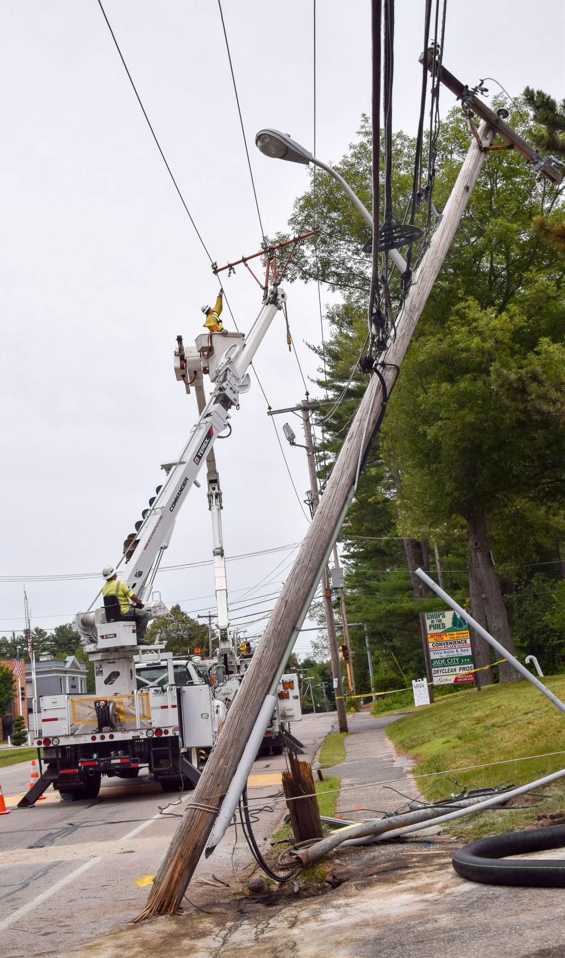 Norton crash snaps pole, KOs power and causes oil spill Local News