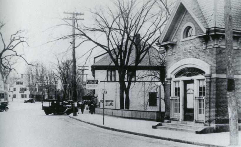 Then and now in Wrentham Center