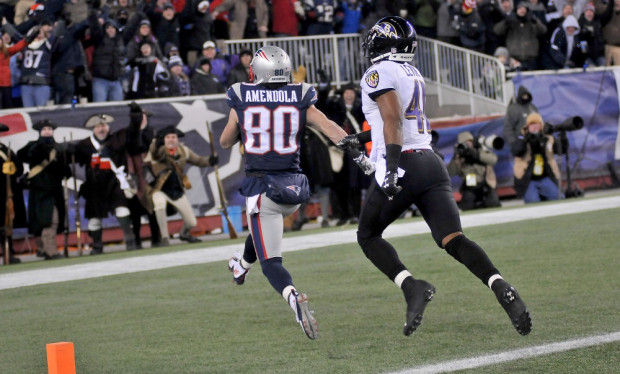 Twice up two touchdowns, Ravens can't put Patriots away in 35-31