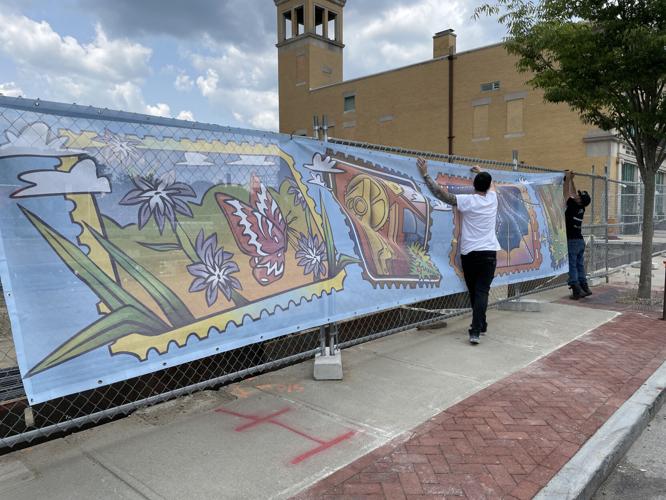 Art blooms in Attleboro: Murals, banners and covered boxes help brighten  city, Local News