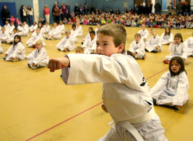 Students at Attleboro's Hyman Fine School demonstrate martial arts ...