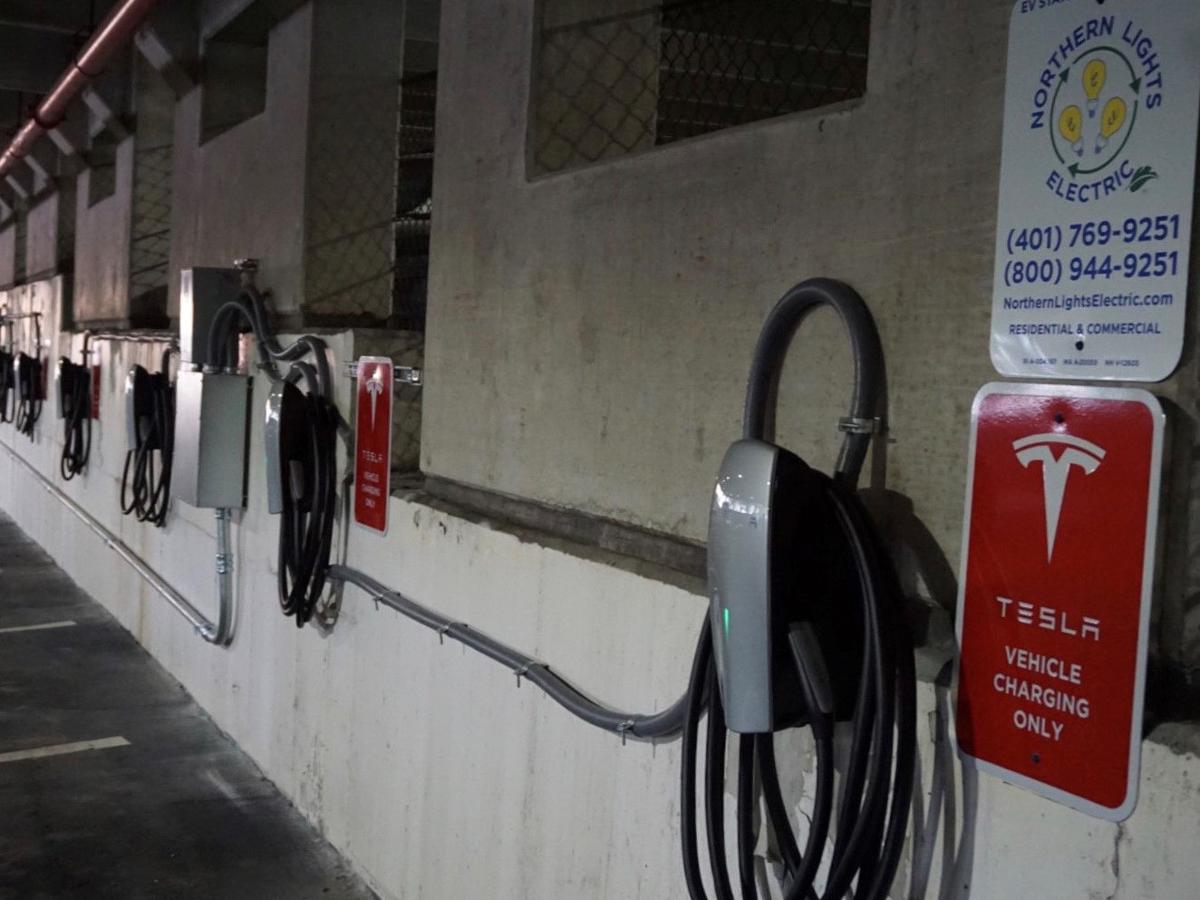 Tesla charging stations Northern Lights