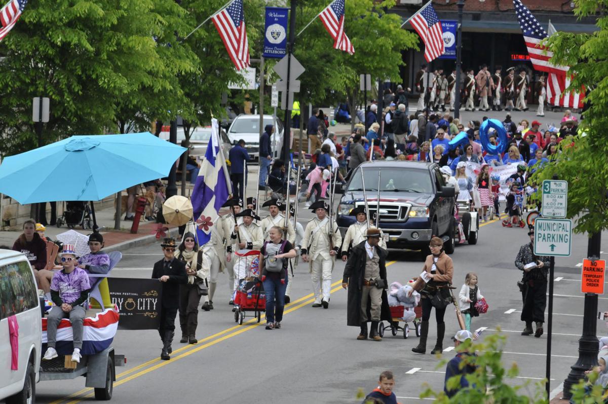 Scenes from Memorial Day parades in Attleboro, Mansfield and Foxboro