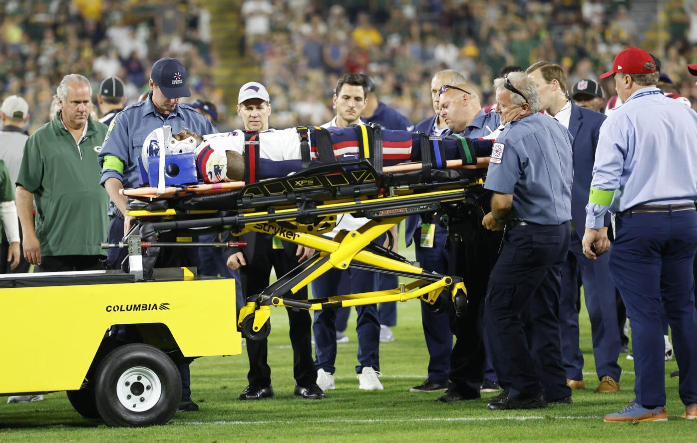 NFL preseason game postponed: player hurt in collision