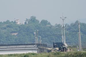 North Korean crosses the heavily fortified border to South Korea