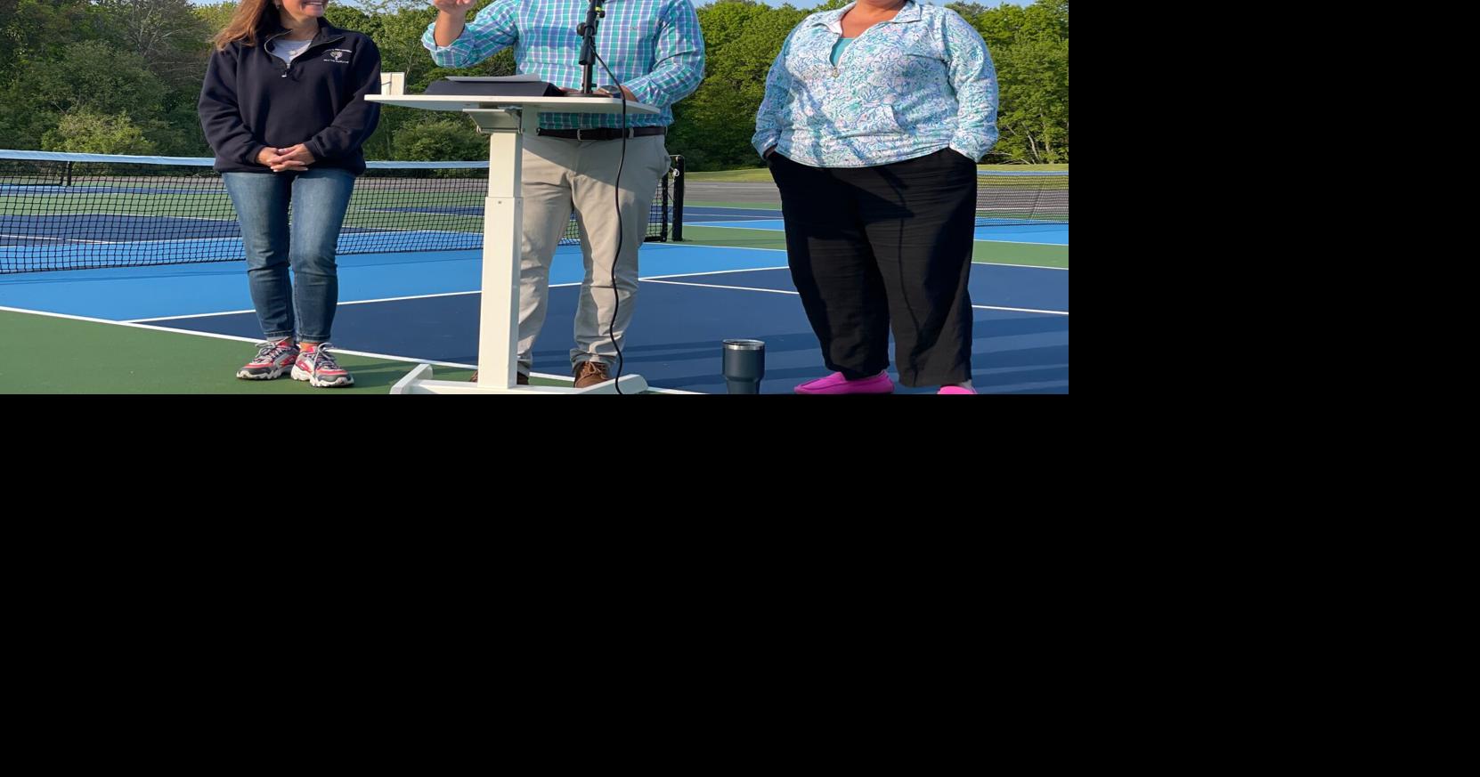 Foxboro officials cut ribbon on new pickleball courts Local News