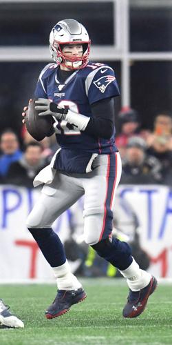 New England Patriots quarterback Tom Brady speaks to the media