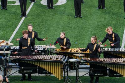 The Millville High School Band performs during the Millville