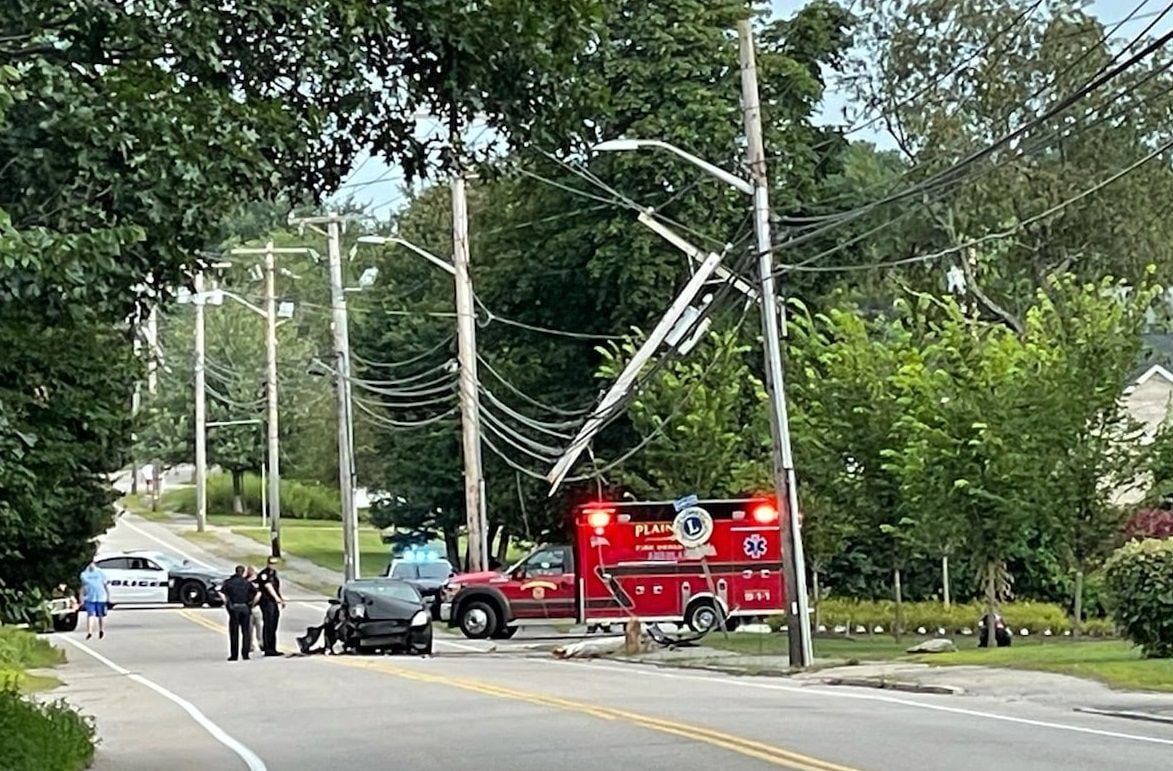 Driver Escapes With Minor Injuries After Hitting Utility Pole In ...