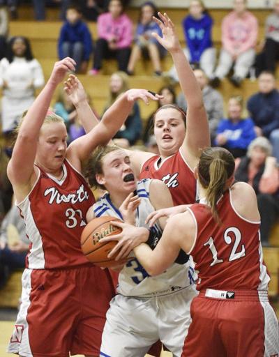 H S Girls Basketball Pierce Attleboro Take It To North