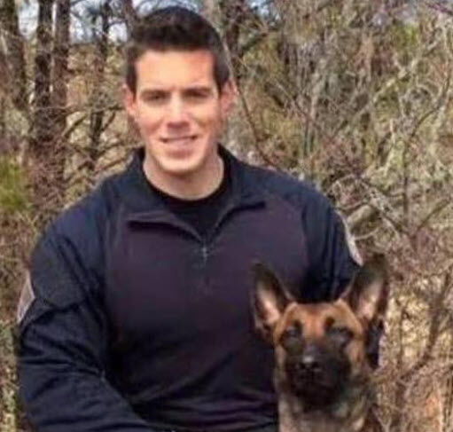 Yarmouth Sgt Sean Gannon and k9 Nero