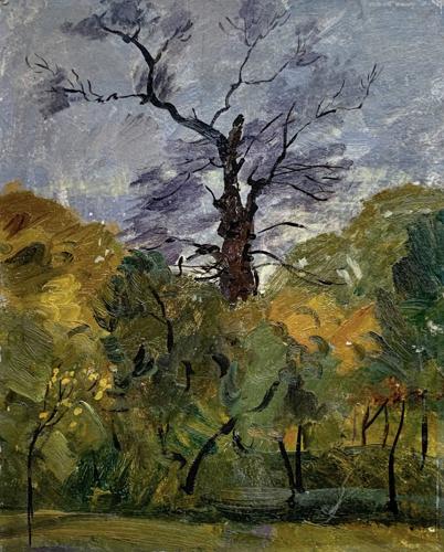 Oak Tree Without Leaves, Sedniv Ukraine_Anatoly Dverin_1968_oil on canvas.jpg