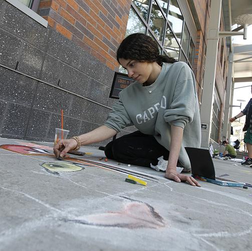 Street painting in Foxboro Gallery