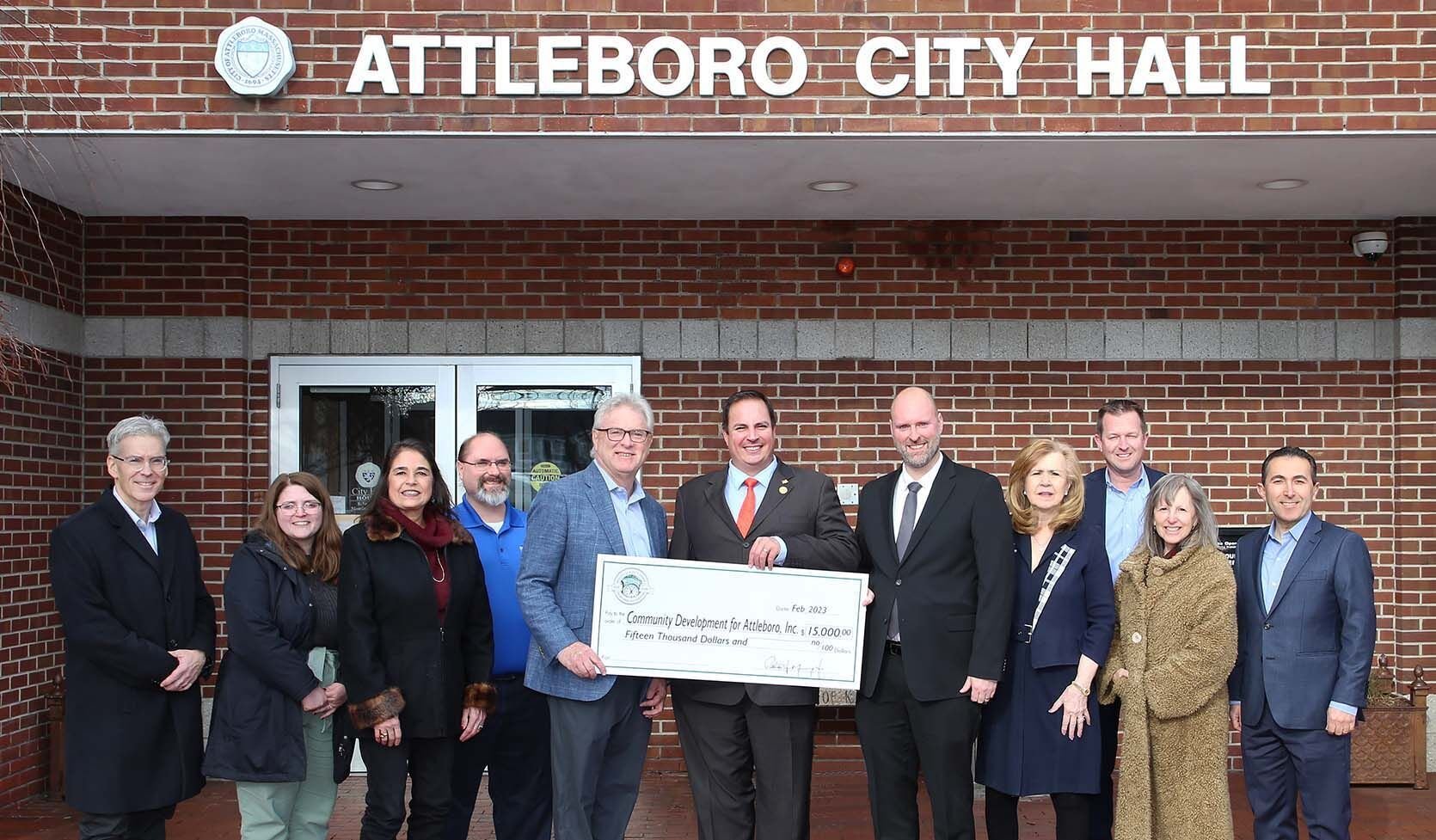 BCSB Presents $15,000 Check To City For Attleboro's Winter Night ...