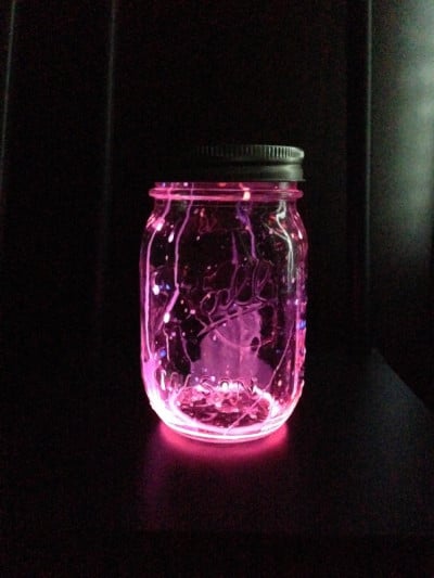 mason jar night light diy