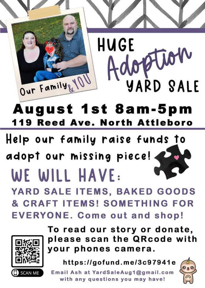 North Attleboro couple plan yard sale to aid in adoption Local News