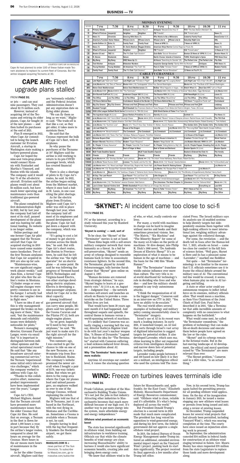 Page D6 | The Sun Chronicle | thesunchronicle.com