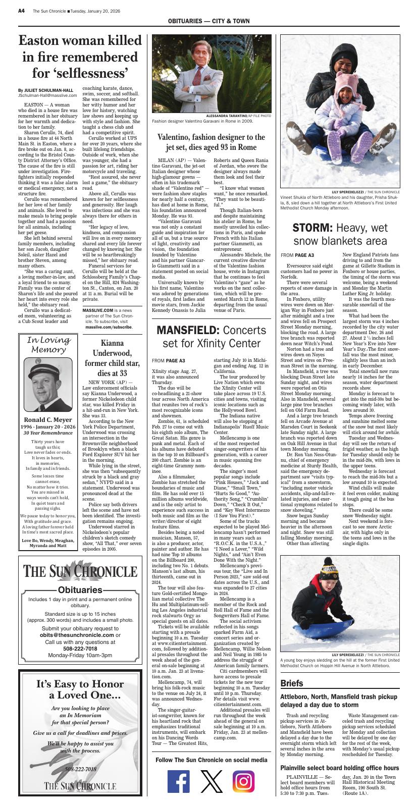 Page A5 | The Sun Chronicle | thesunchronicle.com