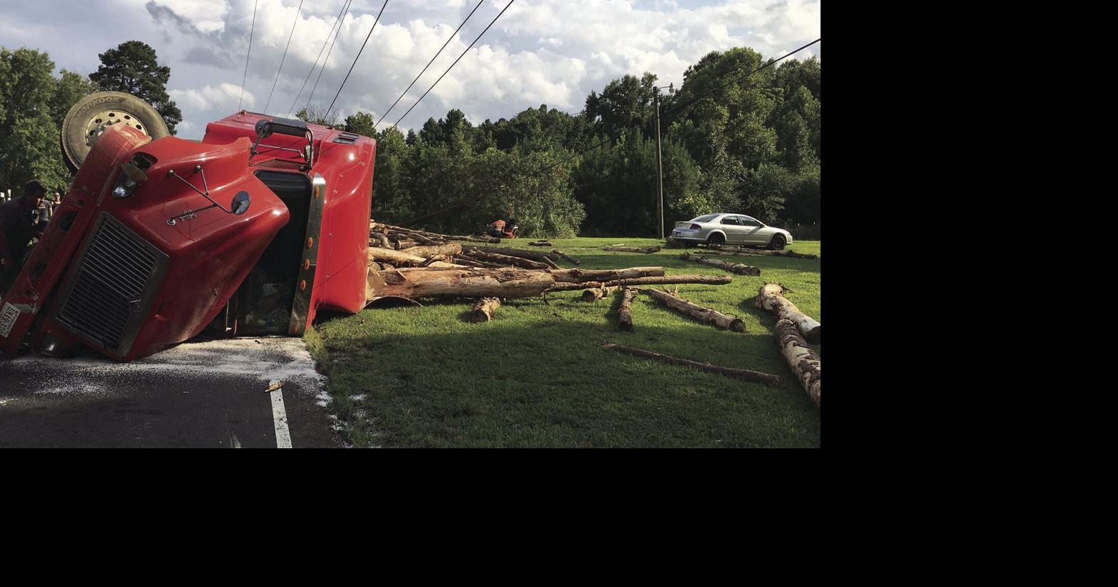 Overturned Log Truck shuts down Route 10 | News ...