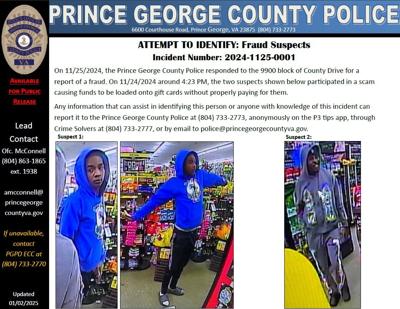 Prince George County police searching for fraud suspects | Local News ...